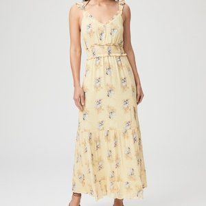 PAIGE PACIFICA SUNKISSED MULTI SILK FLORAL PRINT DRESS. Medium NWT